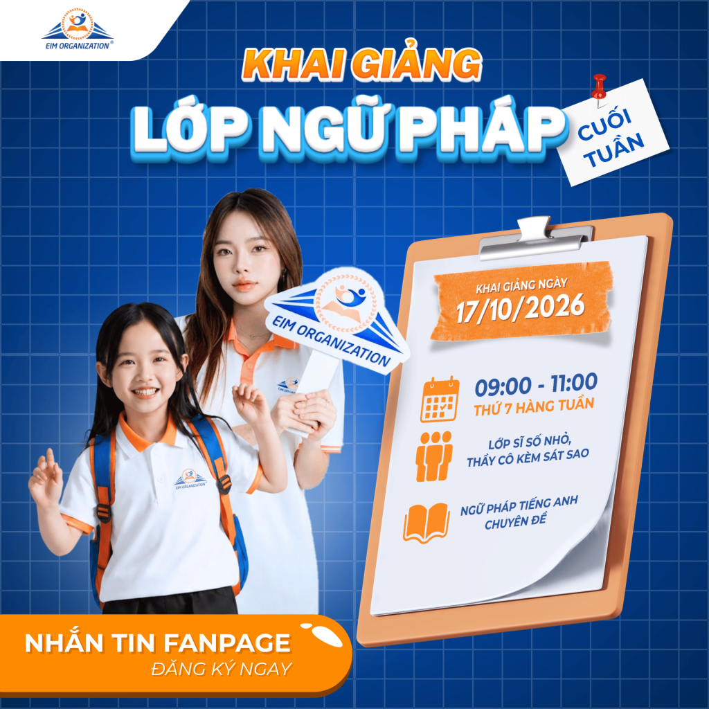 Lớp ngữ pháp tiếng Anh cuối tuần